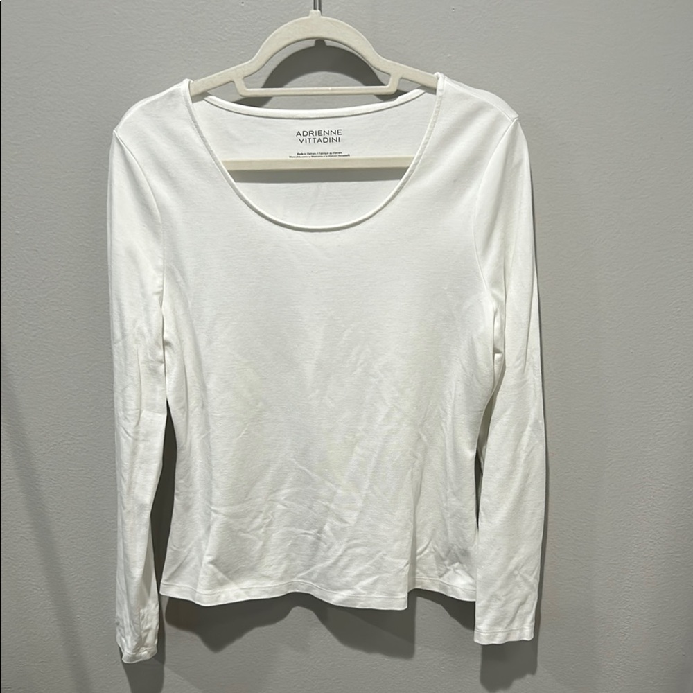 Adrienne Vittadini White Women's Top